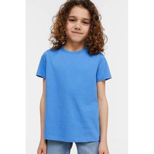 anytime T-shirt light blue Blauw Jongens Katoen Ronde hals Effen - 158...