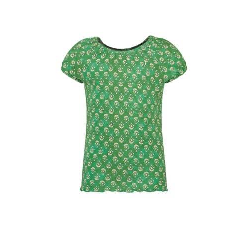 Like Flo T-shirt met all over print groen Meisjes Viscose Ronde hals A...