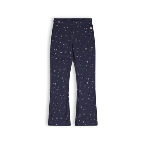 NONO skinny broek Sole met stippen blauw Meisjes Katoen Stip - 122/128