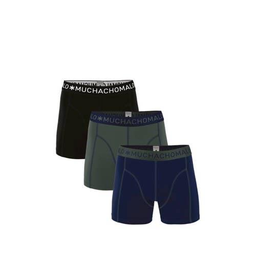 Muchachomalo boxershort -set van 3 donkerblauw/army/zwart Jongens Stre...