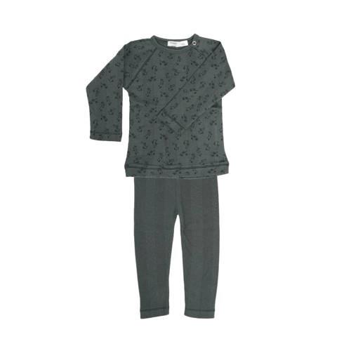 Snoozebaby pyjama Dark Green Groen Jongens/Meisjes Biologisch katoen R...