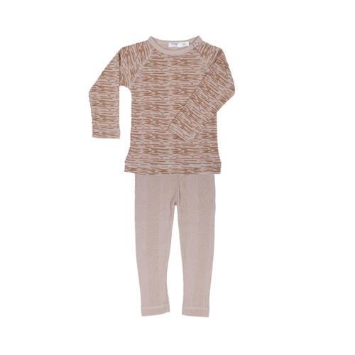 Snoozebaby pyjama Desert Sand Beige Jongens/Meisjes Katoen Ronde hals ...