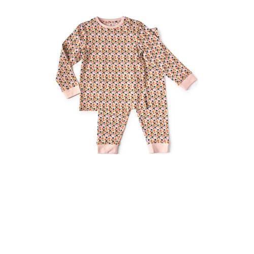 Little Label pyjama met katoen roze/multicolor All over print - 74
