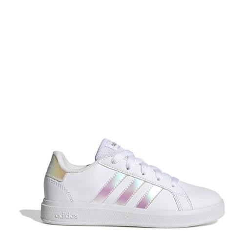 adidas Sportswear Grand Court 2.0 sneakers wit/metallic zilver Jongens...