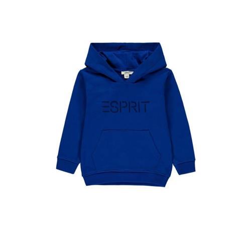 ESPRIT hoodie met logo hardblauw Sweater Logo - 116-122
