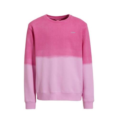 ESPRIT sweater roze Meisjes Katoen Ronde hals Meerkleurig - 92