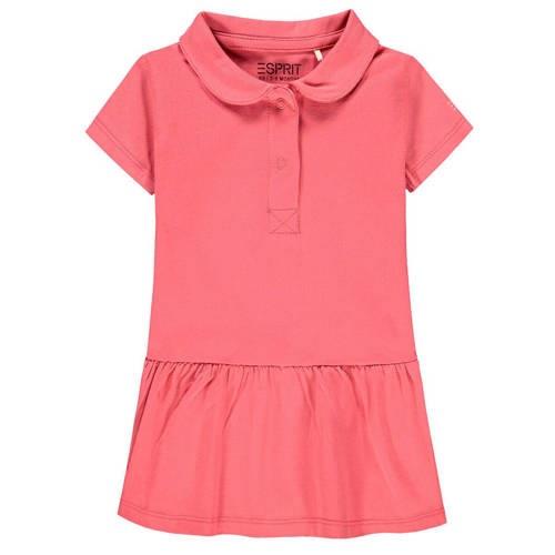 ESPRIT baby jurk met katoen roze Effen - 62 | Jurk van ESPRIT