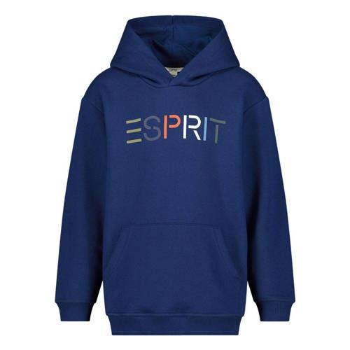 ESPRIT hoodie + longsleeve met logo blauw/donkerblauw Sweater Logo - 9...