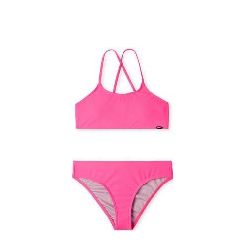 O'Neill crop bikini Essentials roze Meisjes Polyester Effen - 128