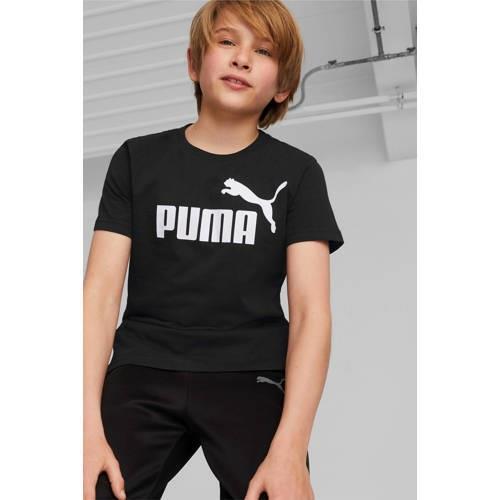 Puma T-shirt zwart Jongens Katoen Ronde hals Logo - 92