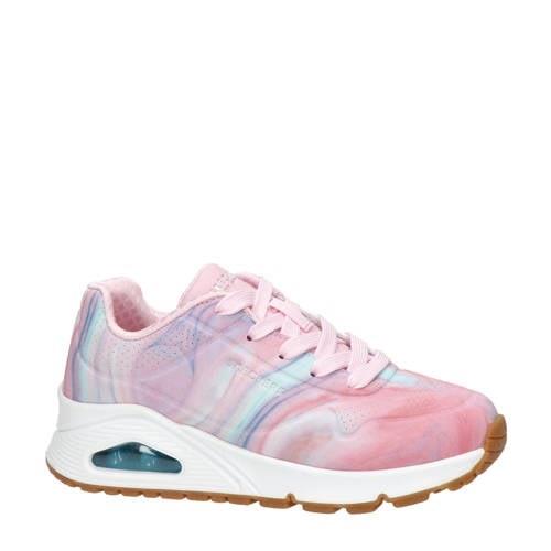 Skechers Uno Gen1 leren sneakers roze Meisjes Leer All over print - 29