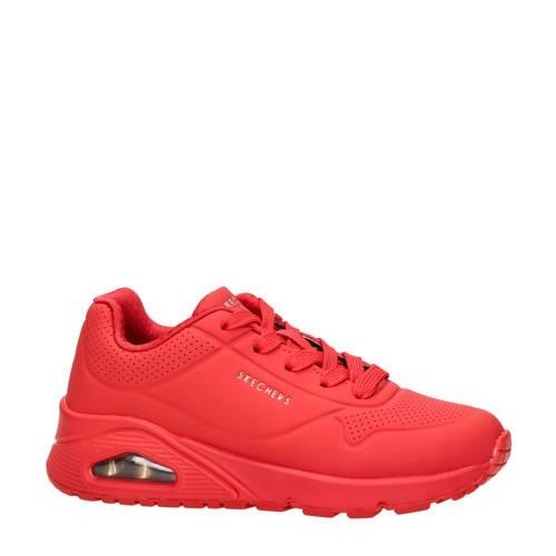 Skechers Uno sneakers rood Meisjes Imitatieleer - 32