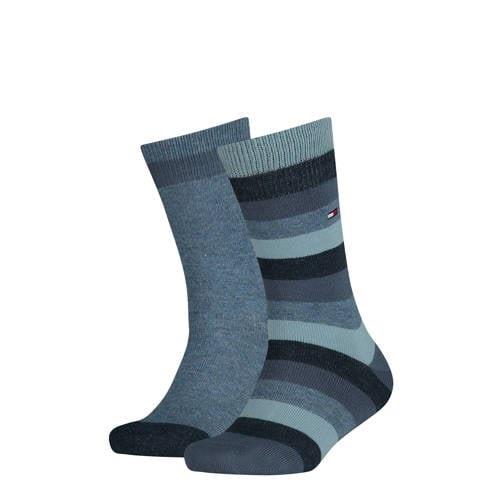 Tommy Hilfiger gestreepte sokken - set van 2 blauw Jongens/Meisjes Kat...