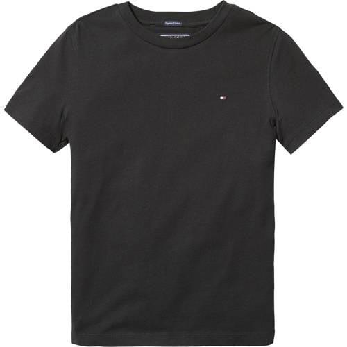 Tommy Hilfiger T-shirt van biologisch katoen zwart Logo - 98