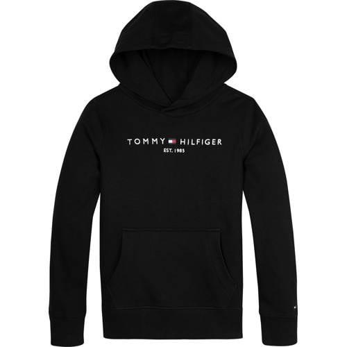 Tommy Hilfiger unisex hoodie met logo zwart Sweater Logo - 74
