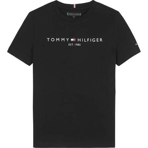 Tommy Hilfiger unisex T-shirt van katoen zwart Logo - 104