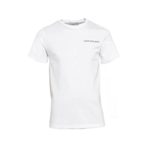 CALVIN KLEIN JEANS T-shirt van katoen wit Logo - 152