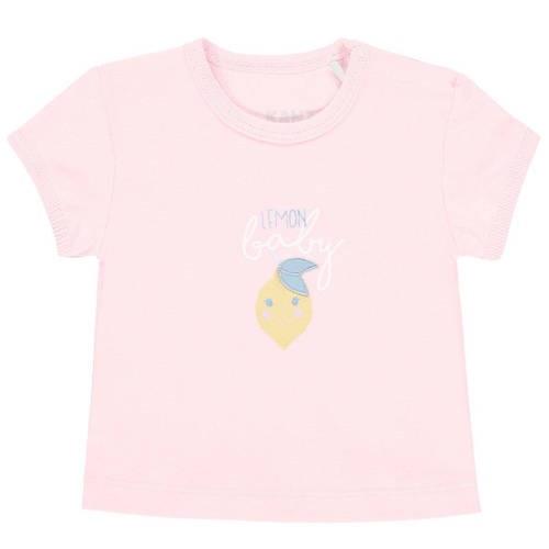 Kanz baby T-shirt met printopdruk roze Meisjes Katoen Ronde hals Print...