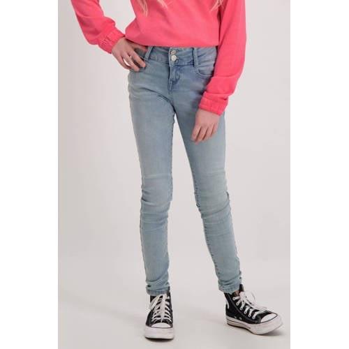 Cars high waist skinny jeans Amazing bleached used Blauw Meisjes Stret...