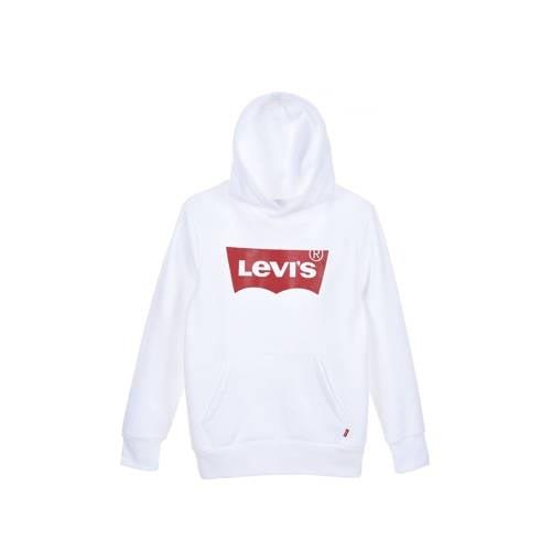 Levi's Kids hoodie Batwing met logo wit Sweater Logo - 104