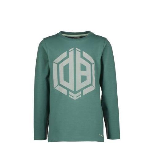 Vingino x Daley longsleeve Jario met printopdruk groen Jongens Stretch...