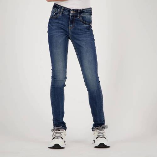 Vingino high waist skinny jeans DenimG01 dark used Blauw Meisjes Stret...