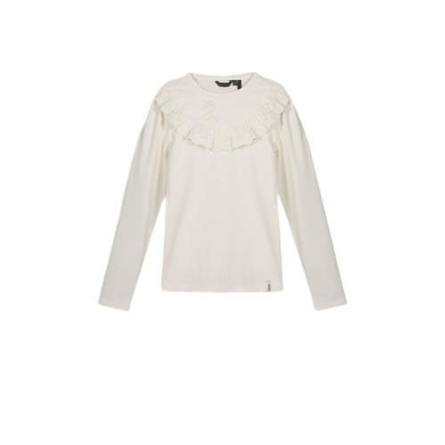 NONO longsleeve Kilian offwhite Wit Meisjes Stretchkatoen Ronde hals E...