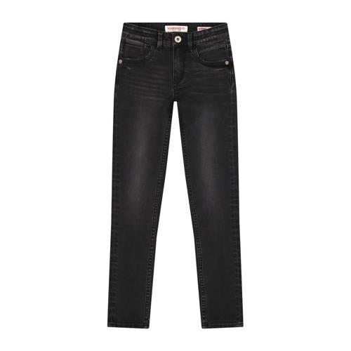 Vingino skinny jeans Bianca black denim Zwart Meisjes Katoen Effen - 1...