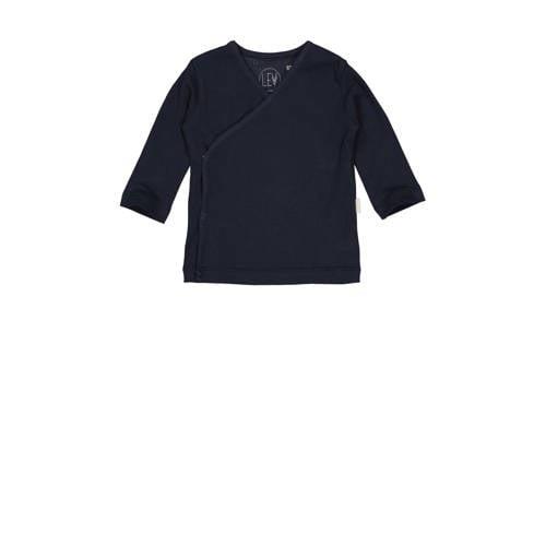 LEVV longsleeve LNEVINNOS met overslag donkerblauw Jongens Stretchkato...