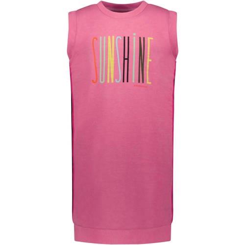 TYGO & vito jurk met tekst roze Meisjes Katoen Ronde hals Tekst - 92