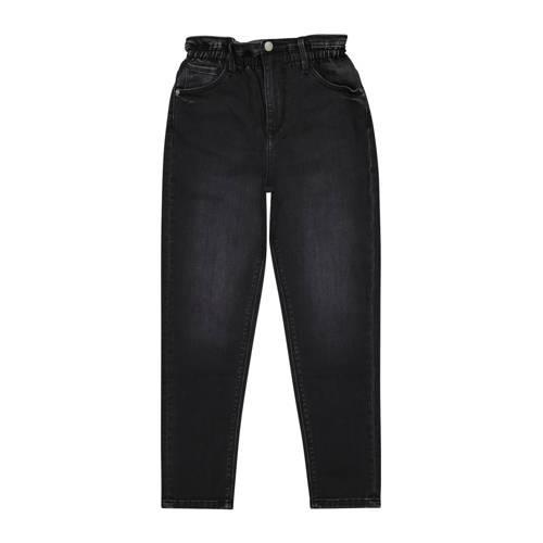 Raizzed high waist mom jeans zwart Meisjes Denim Effen - 128