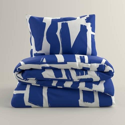 Wehkamp Home katoenen dekbedovertrek 1 persoons (140x220 cm) Blauw Cam...