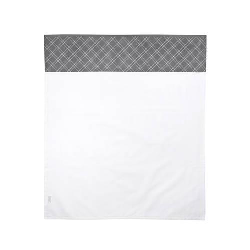 Meyco baby wieglaken Double diamond 75x100 cm grijs Babylaken