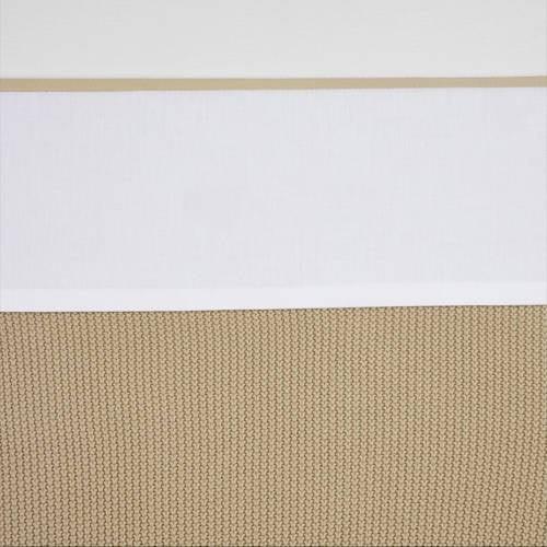 Meyco baby ledikantlaken Bies 100x150cm Sand Babylaken Beige Effen