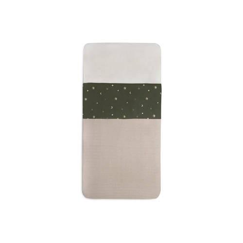 Jollein baby ledikantlaken 120x150 cm Stargaze Leaf Green Babylaken Gr...