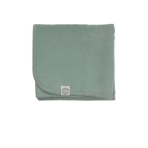 Jollein baby wieg deken 75x100cm green Babydeken Groen Effen