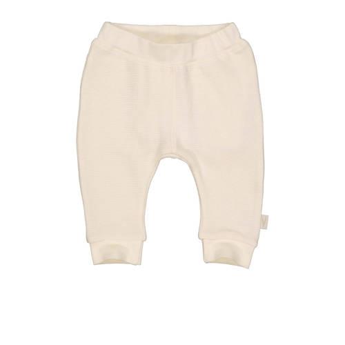 LEVV baby regular fit broek LNOVINOS van katoen offwhite Wit Effen - 6...