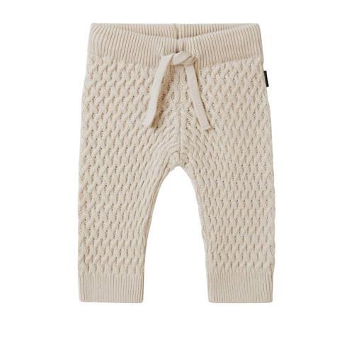 Noppies baby regular fit broek Tawas van katoen beige Effen - 68