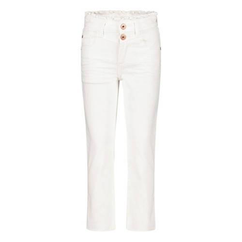 Vingino mom jeans wit Meisjes Katoen Effen - 104 | Jeans van Vingino