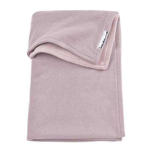 Meyco wiegdeken velvet Knit basic 75x100 cm lilac Babydeken Paars