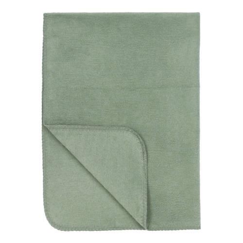 Meyco katoenen baby ledikantdeken uni 100x150 cm forest green Babydeke...