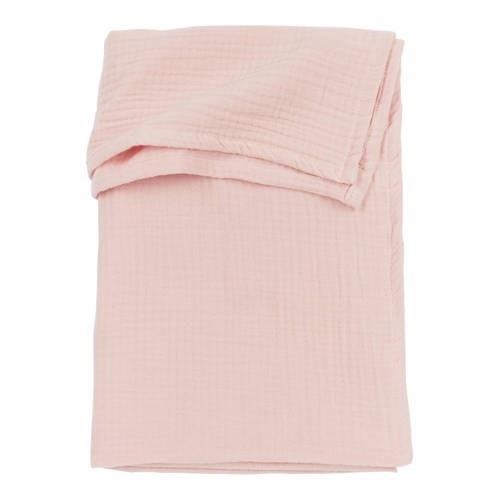 Meyco hydrofiele baby ledikantlaken 100x150cm soft pink Babylaken Roze