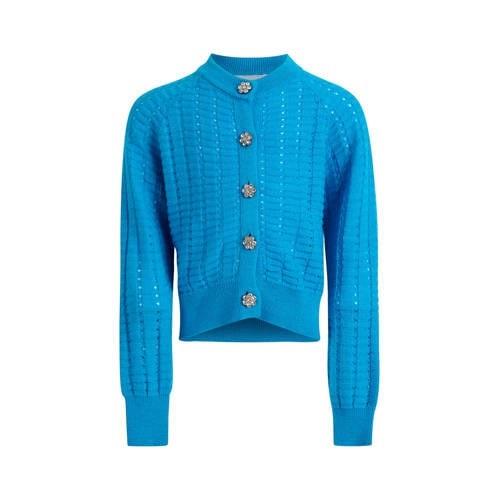 Shoeby vest van polyester turquoise Blauw Effen - 110/116