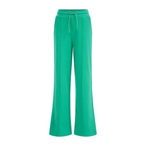 WE Fashion Blue Ridge straight fit broek groen Meisjes Sweat Effen - 9...