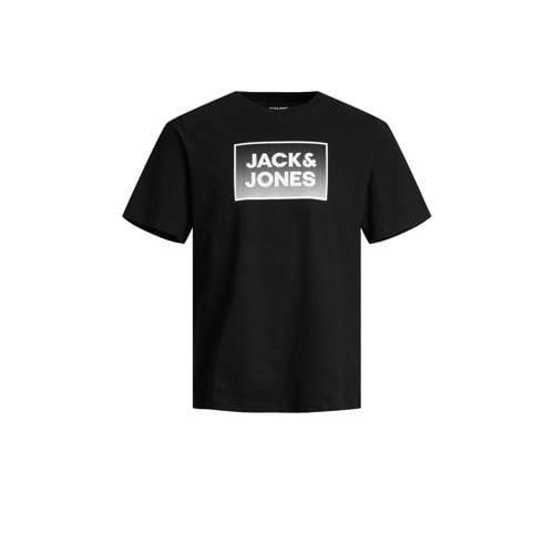 JACK & JONES JUNIOR T-shirt JJSTEEL met printopdruk zwart Jongens Kato...