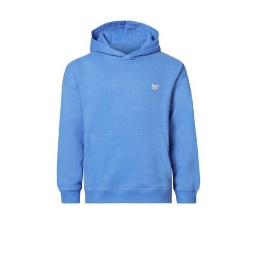 Noppies hoodie Nanded van katoen felblauw Sweater Effen - 74