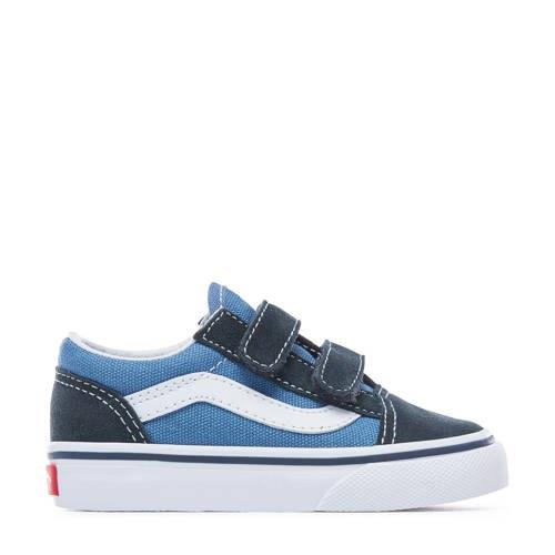 VANS Old Skool sneakers blauw Meisjes Canvas Meerkleurig - 19