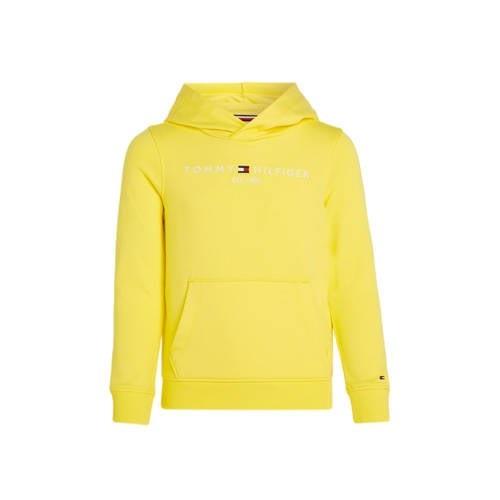 Tommy Hilfiger hoodie geel Sweater Effen - 104 | Sweater van Tommy Hil...