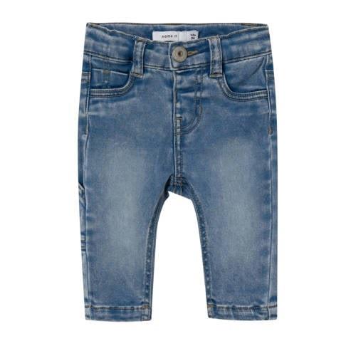 NAME IT BABY baby slim fit jeans NBMSILAS light blue denim Blauw Jonge...