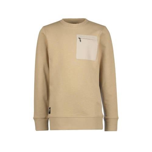 Raizzed sweater Concord lichtzand Beige Effen - 164